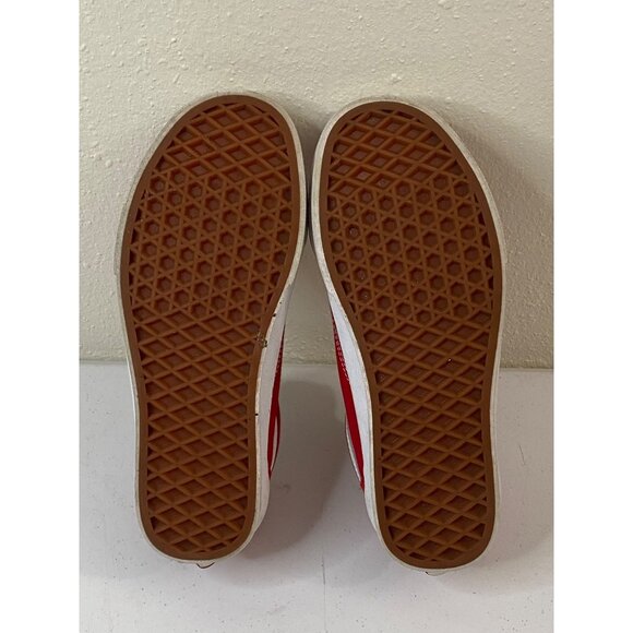 Vans Old Skool Red & White Classic Canvas Sneakers Women 6.5 Men 5 Unisex - Picture 9 of 11